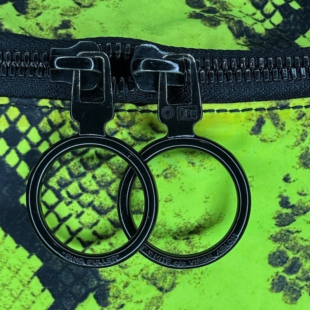Off-White Neon Python Belt Bag Streetwear Luxury Italy Rare - Picture 7 of 16